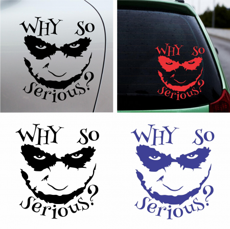 Stickere Gaming / Filme - Sticker Auto - Why so serious joker