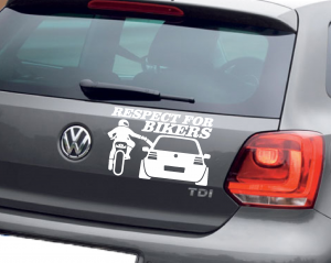 Sticker Auto - Respect for Bikers [1]