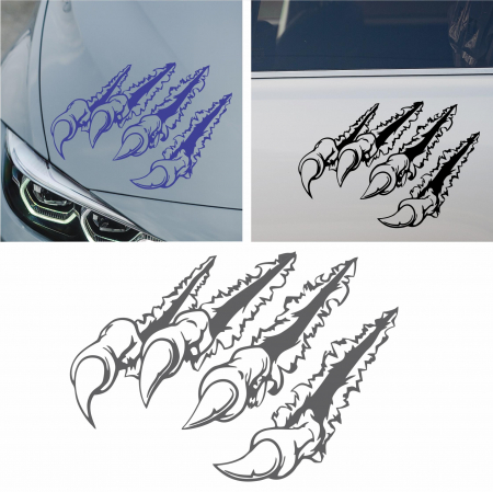 Stickere pentru capota - Sticker Auto - zgarietura gheara