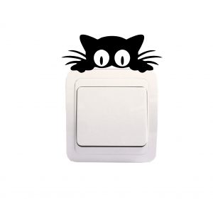 Stickere Intrerupatoare - Sticker Decorativ Intrerupator - Pisica 5