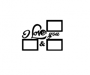 Sticker Rama Foto Colaj Inima [2]