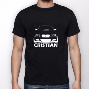 Tricou Auto Personalizat - BMW E46 cu nume sau numar [2]