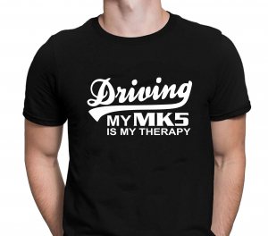 Tricou Auto Personalizat - Driving My MK5 Is My Therapy [0]