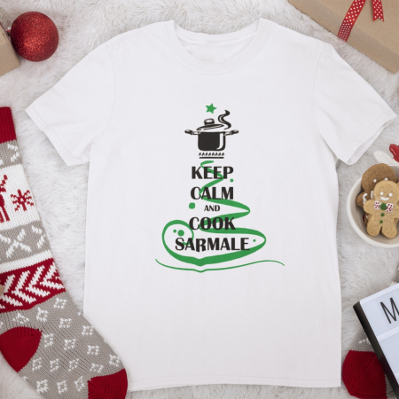 Tricouri Funny - Tricou Craciun - Keep Calm Sarmale