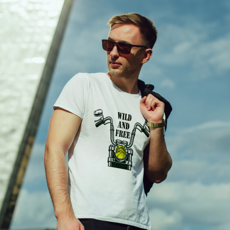 Tricouri Moto - Tricou Moto - Wild and Free