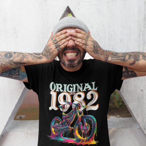 Tricouri Personalizate - Tricou Personalizat Aniversar - Original din 1982