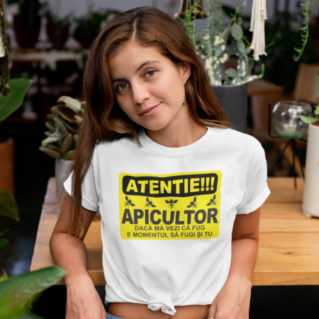 Tricou Personalizat Apicultor - Daca ma vezi ca fug [1]