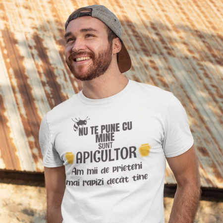Tricou Personalizat Apicultor - Nu te pune cu mine  am mii de prieteni rapizi [1]
