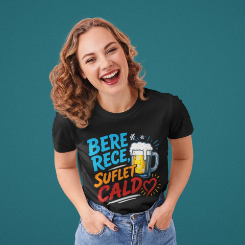 Tricou personalizat - Bere rece, suflet cald [2]