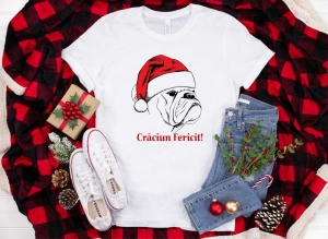 Tricou Personalizat Craciun - Bulldog [3]