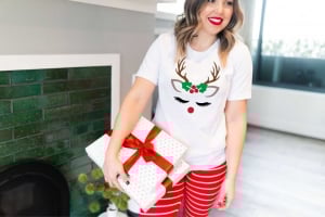 Tricou Personalizat Craciun - Reindeer Lady [2]