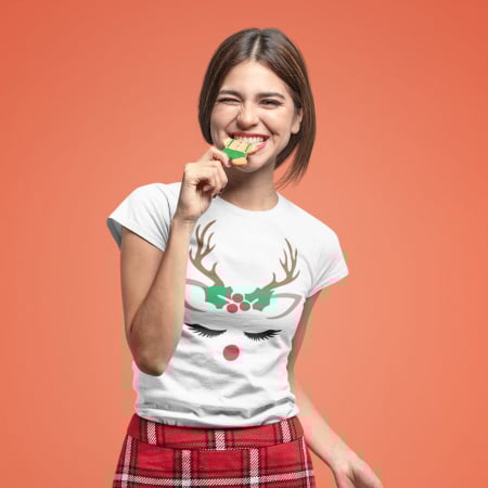 Tricou Personalizat Craciun - Reindeer Lady [1]