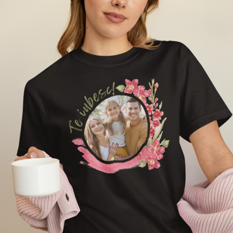 Tricouri 8 Martie - Tricou Personalizat cu poza - Te iubesc