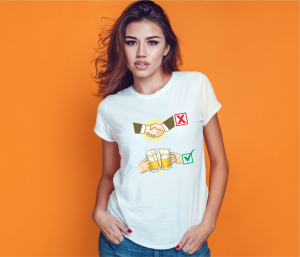 Tricouri #stamacasa - Tricou Personalizat #stamacasa - Corona Virus Cheers!