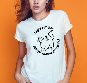 Tricou Personalizat - I Like My Cat Better Than Most People [1]