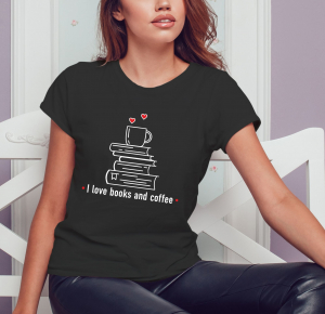 Tricou Personalizat - I Love Books And Coffee [0]