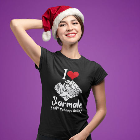 Tricouri Craciun - Tricou personalizat - I love Sarmale