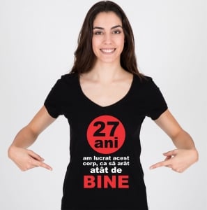 Tricou Personalizat - 27 de Ani Am Lucrat Acest Corp [1]