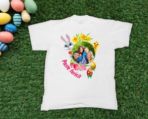 Tricouri de Paste - Tricou Personalizat de Paste cu Poza - Paste fericit!