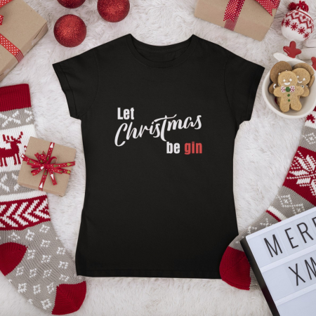 Tricou Personalizat - Let Christmas be Gin [1]