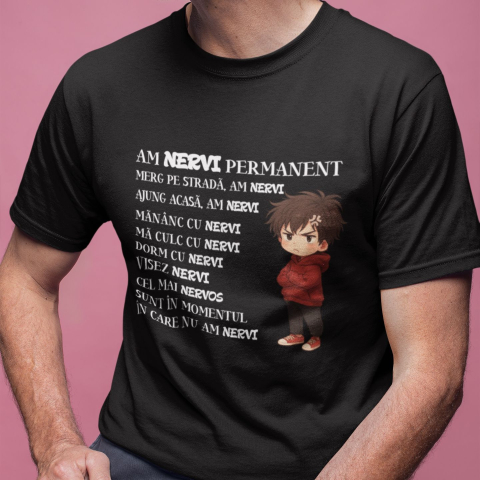 Tricou personalizat Meme - Am nervi permanent 2 [2]