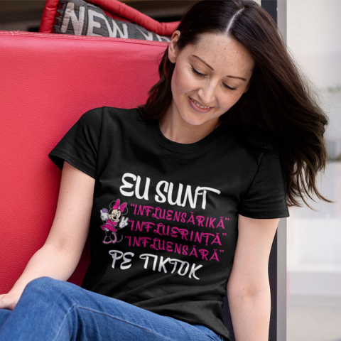 Tricouri Meme - Tricou personalizat Meme - Sunt o mini "influensara" pe TikTok