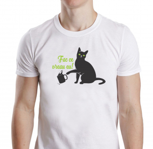 Tricouri Pisici - Tricou Personalizat Pisici - Fac Ce Vreau Eu
