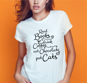 Tricouri Personalizate - Tricou Personalizat - Read Books  Drink Coffee