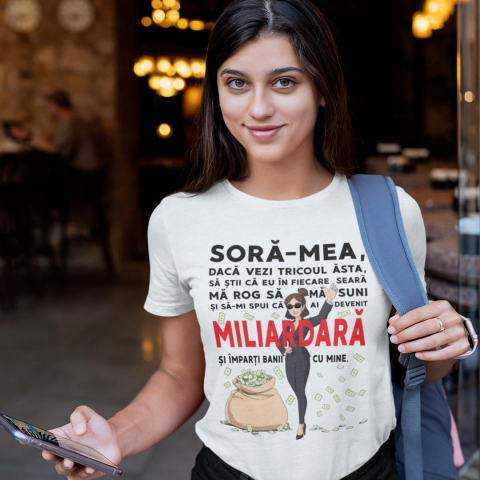 Tricouri Personalizate - Tricou personalizat - Sora-mea daca vezi tricoul asta...