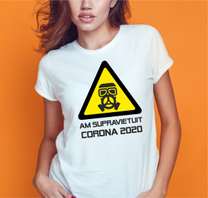 Tricou Personalizat #stamacasa - Am Supravietuit Coronavirus 2020 [1]