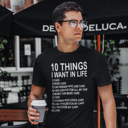 Tricouri Auto - Tricou Personalizat - Ten things I want
