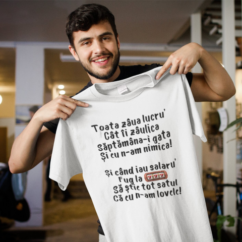 Tricou personalizat - Toata ziua lucru', cat ii ziulica [1]