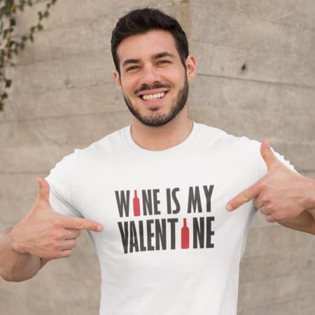 Tricou Personalizat - Wine Is My Valentine [0]