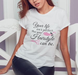 Tricou Personalizat - Your Life Isn't Perfect But Your Hair Can Be [0]