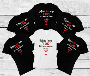 Tricou Petrecerea Burlacitelor - Before she says I do [2]