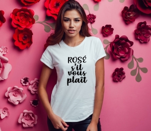 Tricou Petrecerea Burlacitelor - Rose S'il Vous Plait [1]