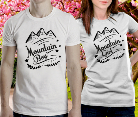 Tricouri personalizate cuplu - Mountain girl/boy [1]