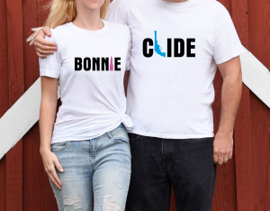 Tricouri Cuplu Personalizate - Bonnie And Clide [2]