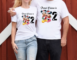 Set 2 Tricouri Cuplu Personalizate Craciun - Primul Craciun In 2   [2]