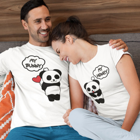 Cadouri de Valentine's Day - Set 2 Tricouri Cuplu Personalizate - Nasa Si Nasul  