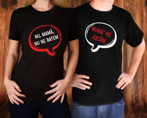 Set 2 Tricouri Personalizate Pentru Frati - Nu Ne Batem Numa Ne Jucam   [1]