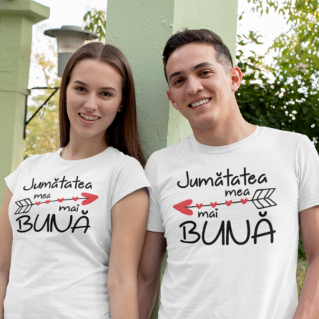 Set 2 Tricouri Personalizate Cuplu - Jumatatea mea mai buna   [1]