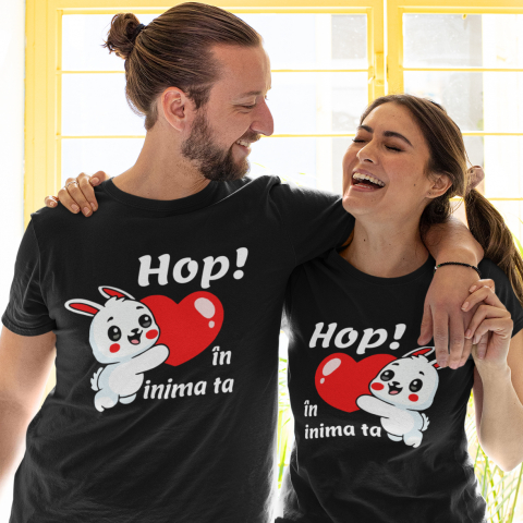 Set 2 Tricouri Personalizate - Hop! ... in inima ta   [1]