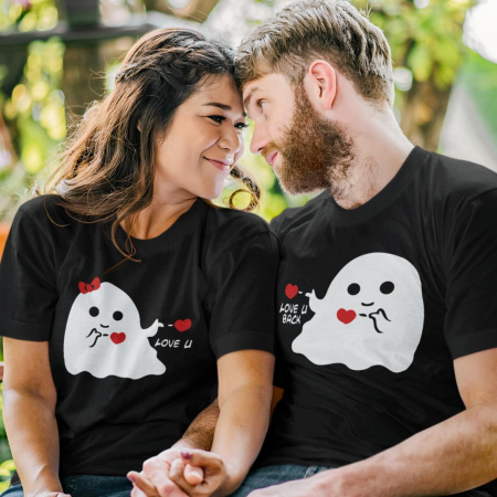 Set 2 Tricouri Personalizate - Love U/ Love U back  