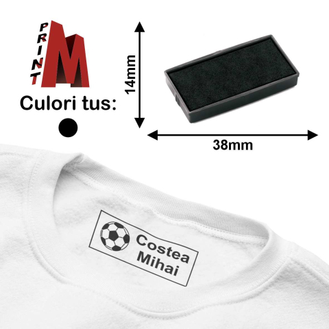 Stampile cu tus pentru textile - Tusiera E / 20 cu tus pentru textile - compatibila My Marky