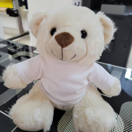 Ursulet De Plus Personalizat Cu Poza - Urs Alb 18 cm [1]