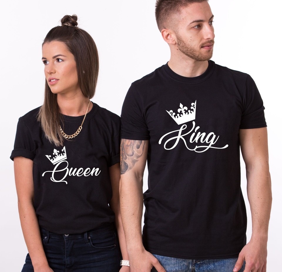 Middle Arise Elusive Tricouri Cuplu Personalizate - King / Queen