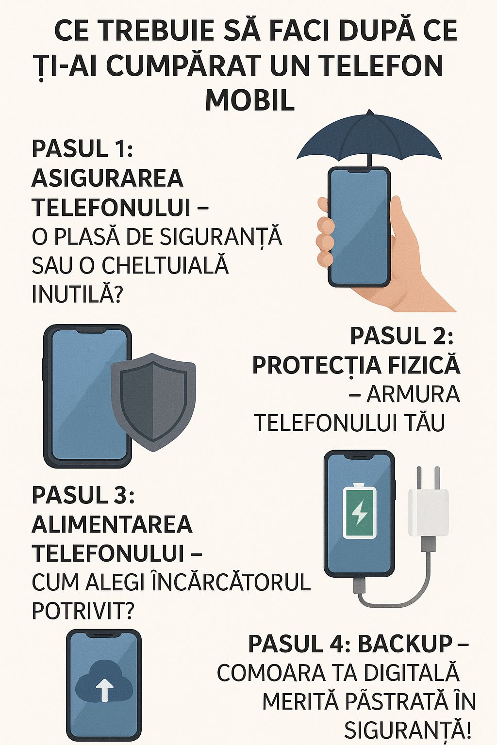 Mi-am cumparat telefon nou, ce fac acum?