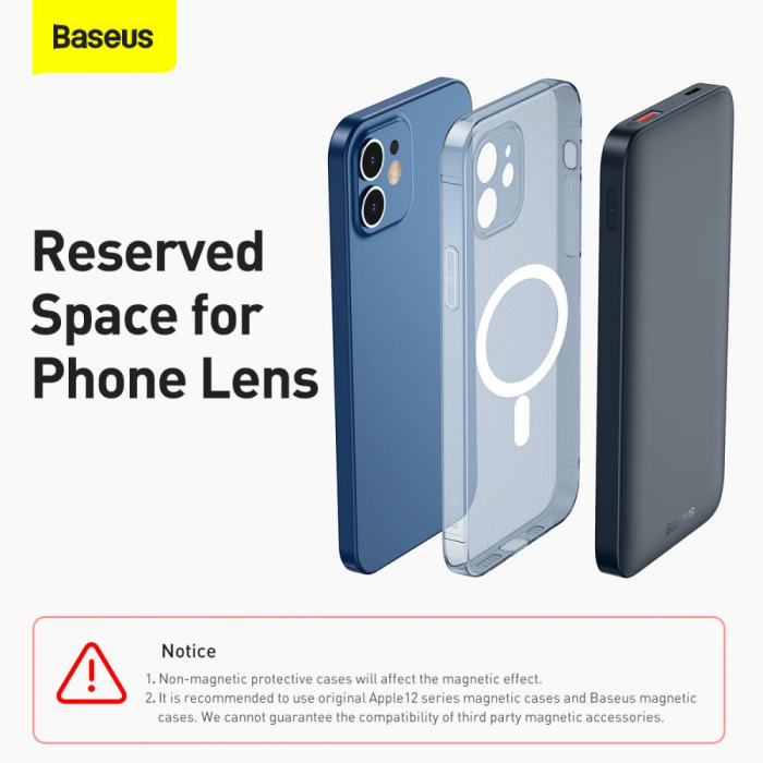 Baterie externa Baseus PPMT-03 20w incarcare magnetica 10 000mah [14]