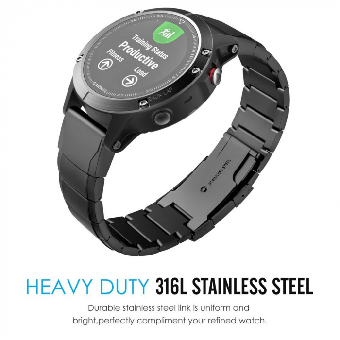 CureaTech-Protect Steelband Garmin Fenix 3/5X/3HR/5X Plus/6X/6X Pro/7X/8 51mm [5]
